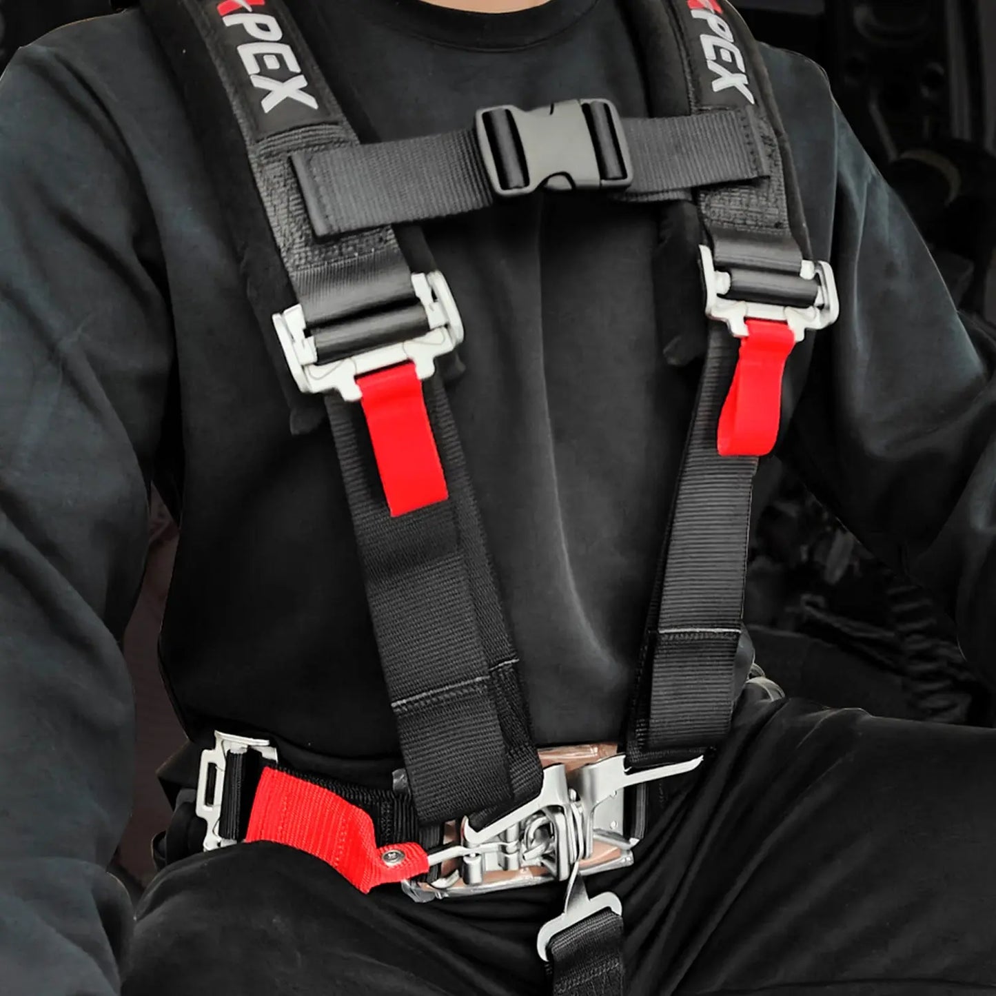 5 Point Harness Steel Buckle Black Pack of 1