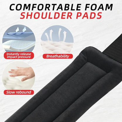 4 Point Harness Plastic Buckle Black Pack of 2