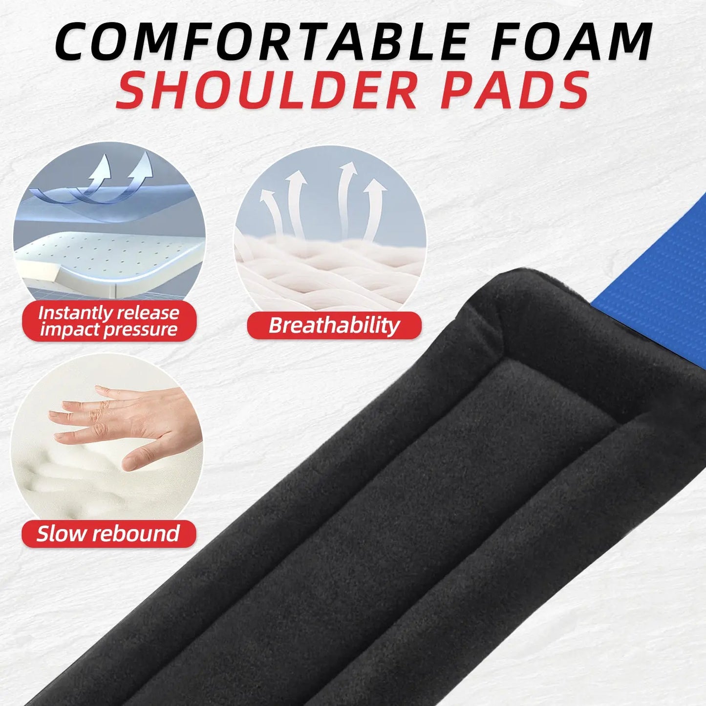 4 Point Harness Steel Buckle Blue Pack of 2