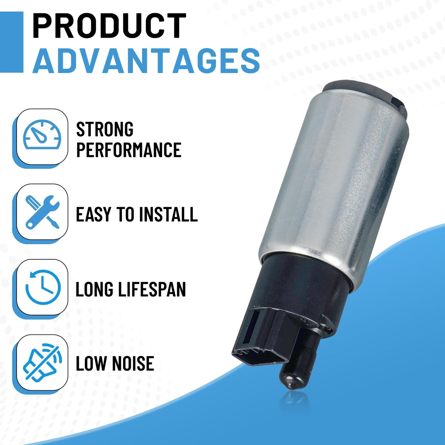 AM117108 Upgraded Fuel Pump Compatible with John Deere 445 Garden Tractor Kawasaki FD620D