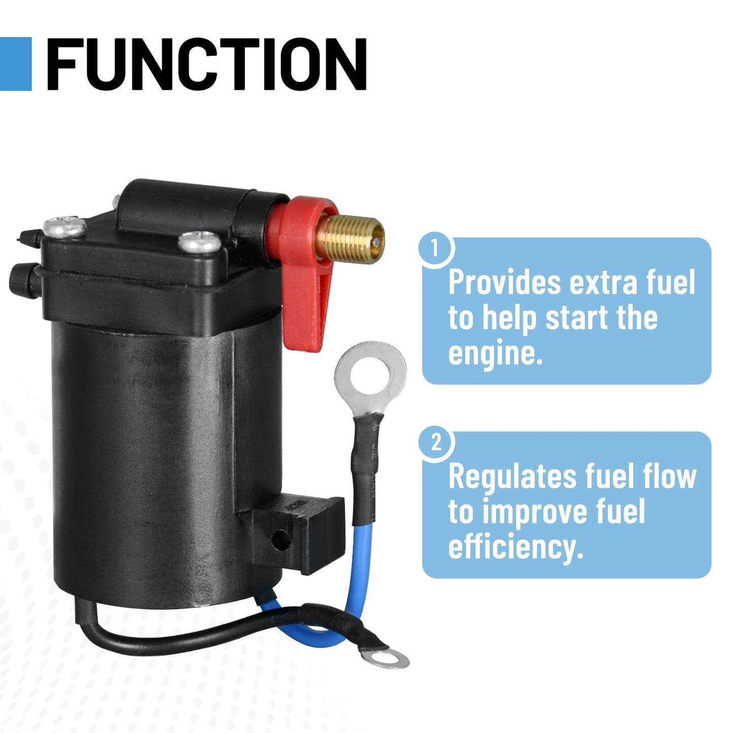 Fuel Primer Choke Solenoid Compatible With Johnson For OMC For Evinrude With Installation accessories OE 5007356 5828665 397909