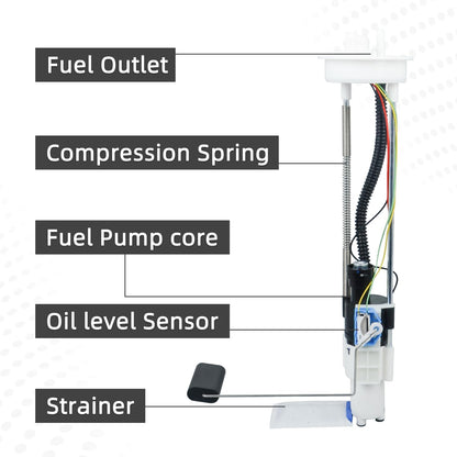 Fuel Pump Assembly Compatible With Polaris Ranger 499 500 800 Crew 570 Full Size ETX 2204945 2208613 2204401