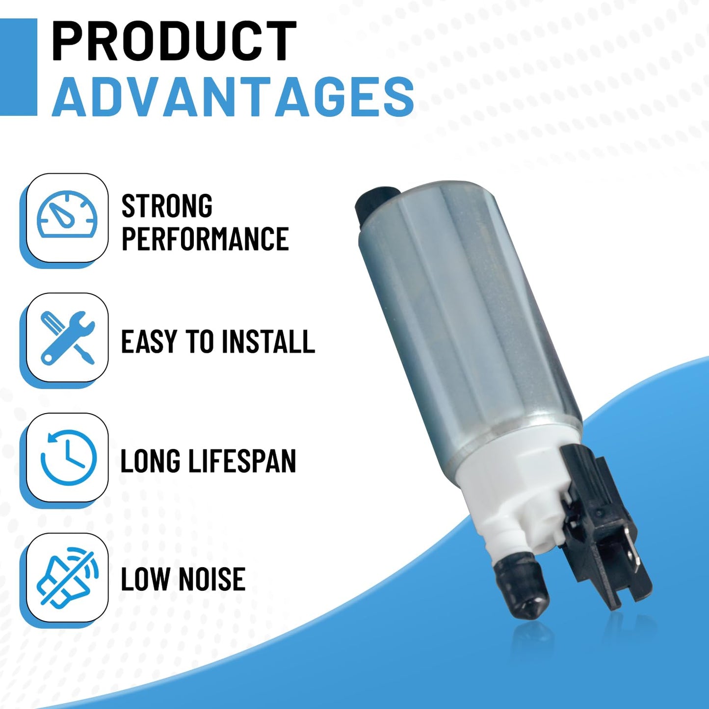 10027046 646353 Upgraded Fuel Pump Compatible with E-Z-Go Cushman