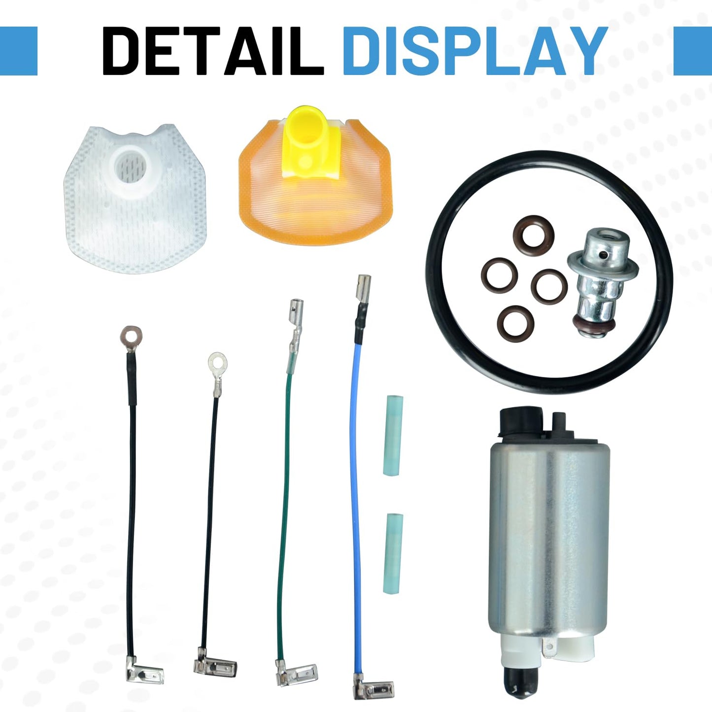 49040-0024 49040-0727 49040-0045 49040-0713 49040-0754 Upgraded In-Tank Fuel Pump Compatible with Kawasaki Vulcan 900 Classic Custom 2007-2021