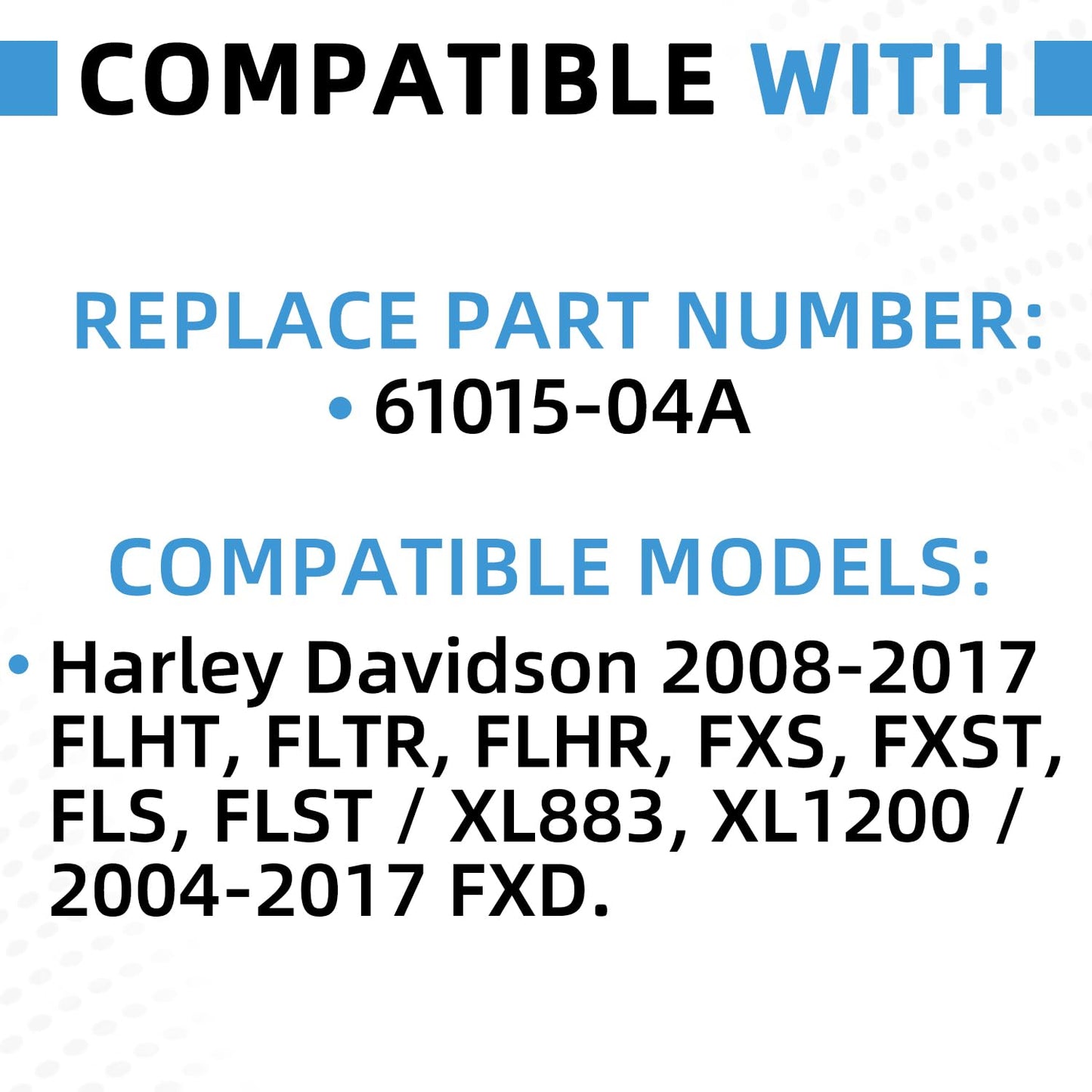 61015-04A Upgraded Fuel Pressure Regulator Compatible with Harley Davidson 2008-2017