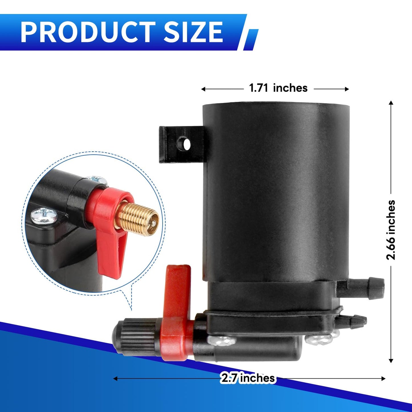 5007356 Upgraded Fuel Primer Choke Solenoid Compatible with Johnson Evinrude, for OMC Replace 434326 397909 582865