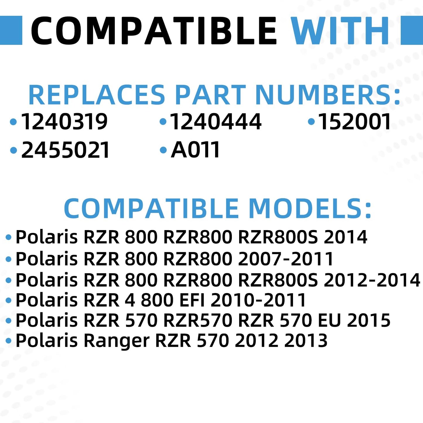 1240444 1240319 1241480 Upgraded Radiator Compatible with Polaris ATV UTV RZR 800 4 S ACE 325 570 900 Sportsman