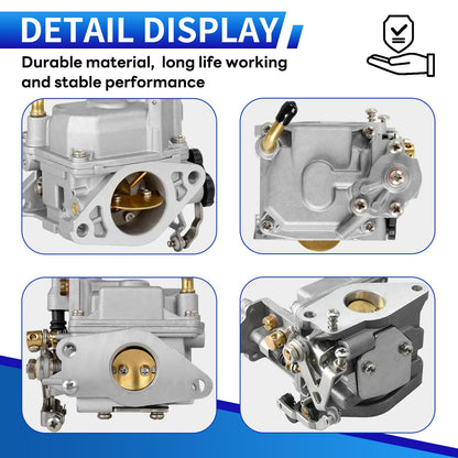 3V2031000M Upgraded Carburetor Compatible with Tohatsu MFS9.8A-B (9.8HP, tiller handle only) MFS9.8A2 MFS9.8A3, for Nissan NSF9.8A2 NSF9.8A3 9.8HP Four-Stroke Outboard Carburetor
