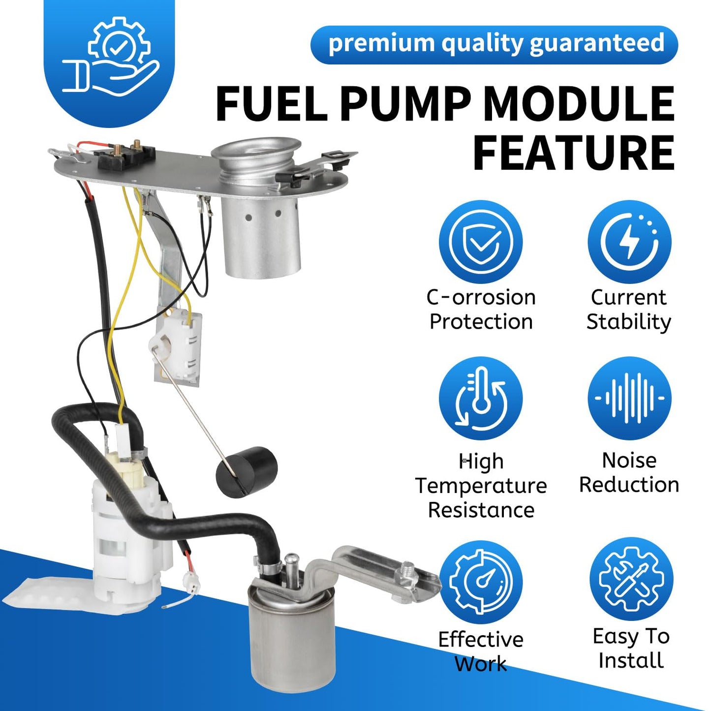 61342-95A Upgraded Fuel Pump Assembly Compatible With Harley Davidson Electra Glide Classic FLHTCI Ultra Classic FLHTCUI 1995-1999 Models Replaces 6134295A 61342-95 75076-96 61326-95