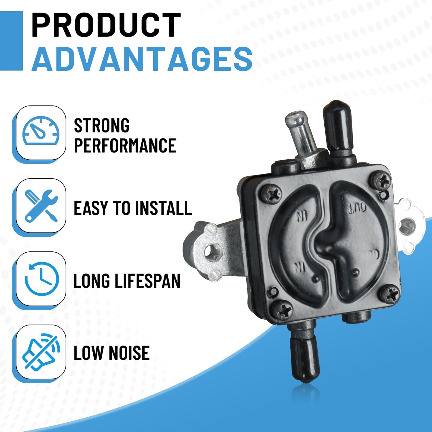 844527 844089 Upgraded Fuel Pump Compatible with Briggs & Stratton 540000 541000 542000 543000 Series Engines Lawn Mower