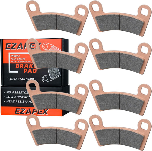 Brake Pads Front and Rear Compatible with Polaris RZR S 900 2015-2020 1000 PS EU Tractor Zug 2017-2020 4 Sets Sintered Copper OE 2206025