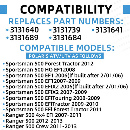 3131684 Upgraded Throttle Body Compatible With Polaris Sportsman 500 2006-2013 Ranger 500 2007-2013 Models Replaces 3131640 3131739 3131641 3131689