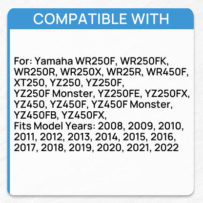 HFP-PR8 Upgraded Fuel Pressure Regulator Compatible with Yamaha WR250F, WR250FK, WR250R, WR250X, WR25R, WR450F, XT250, YZ250, YZ250F, YZ250FE, YZ250FX, YZ450, YZ450F, YZ450FB, YZ450FX, 2008-2022