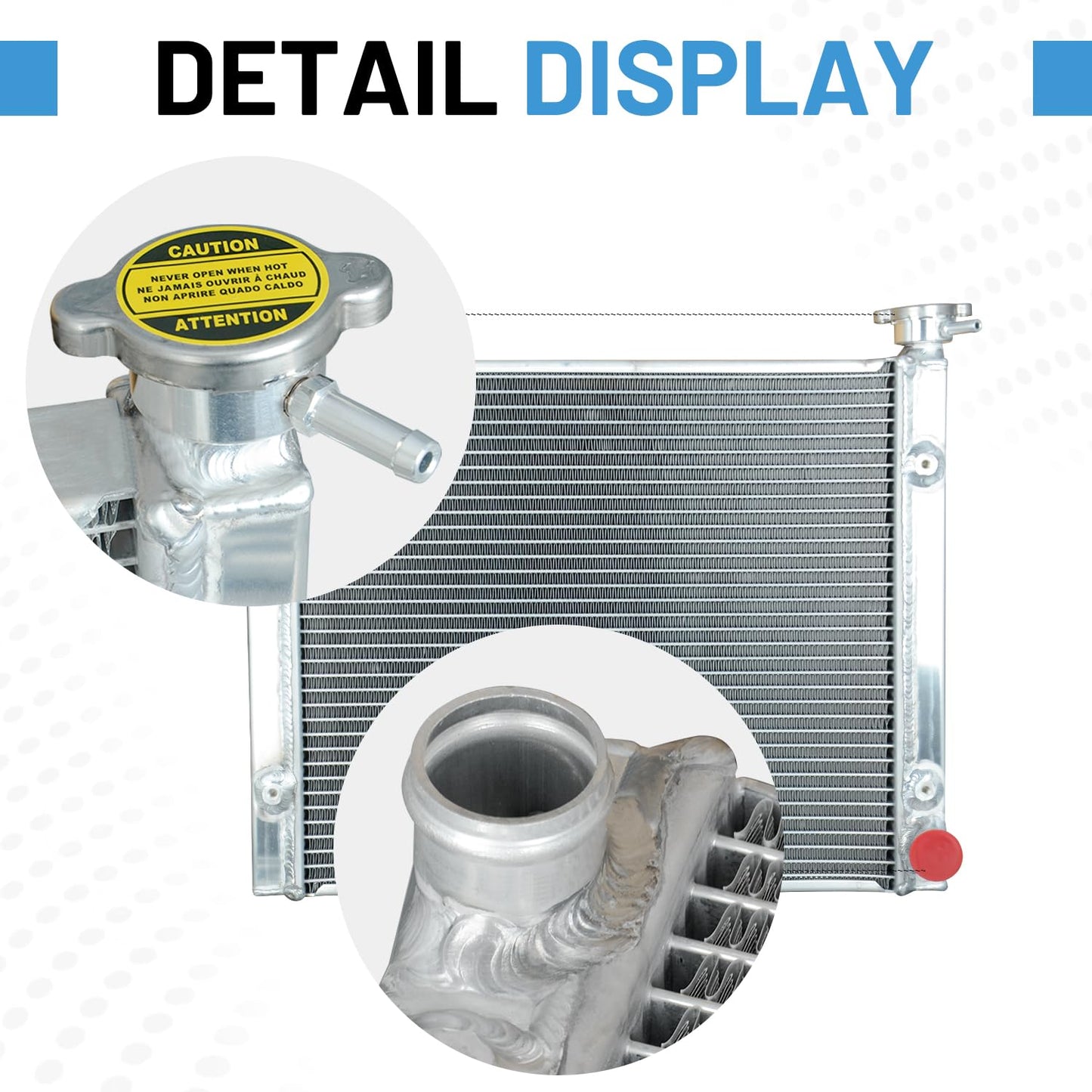 1240745 Upgraded ATV Radiator Compatible with Polaris General Ranger XP RZR 4 900 S 1000 S4 Trail S