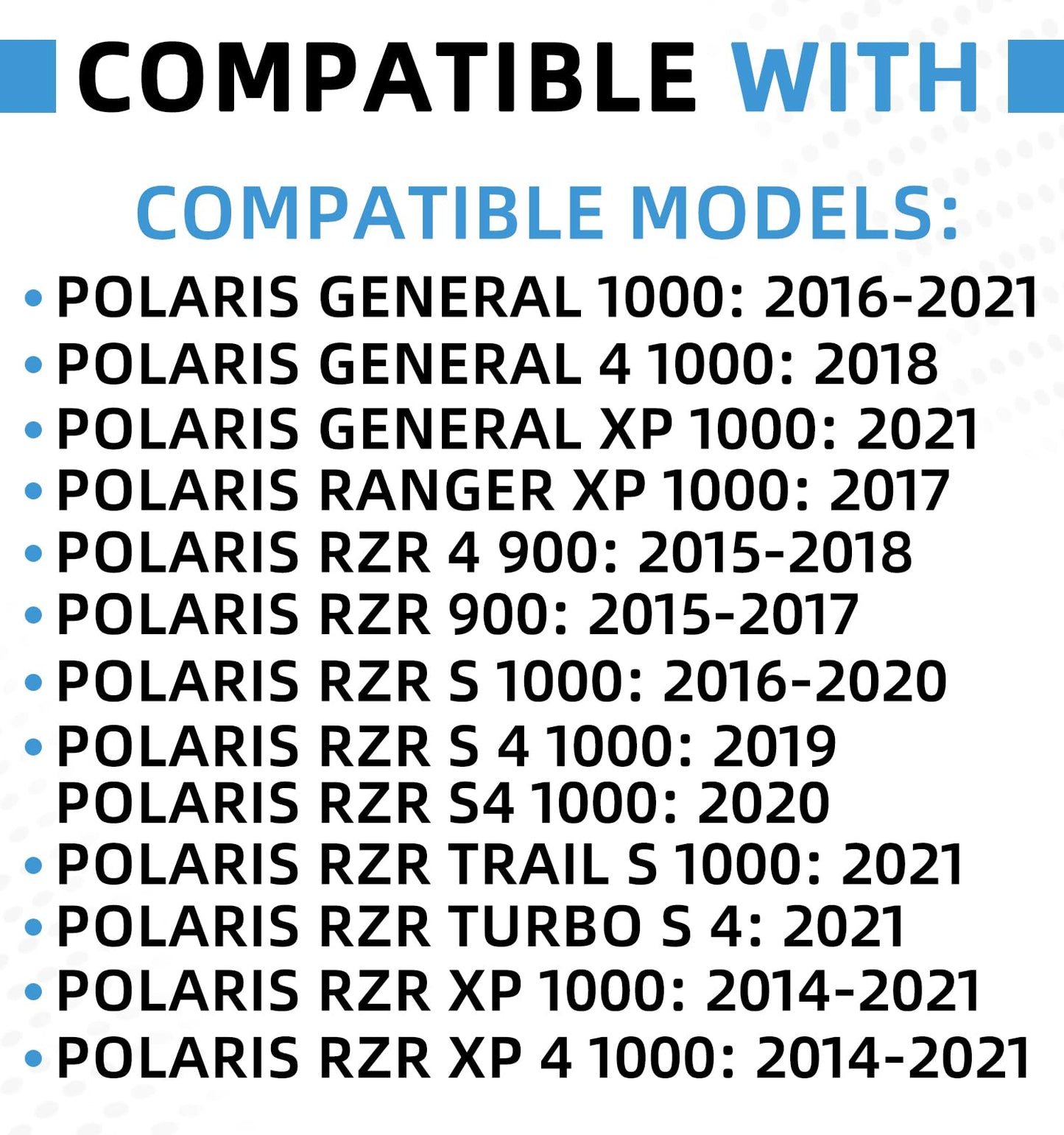 1240745 Upgraded ATV Radiator Compatible with Polaris General Ranger XP RZR 4 900 S 1000 S4 Trail S