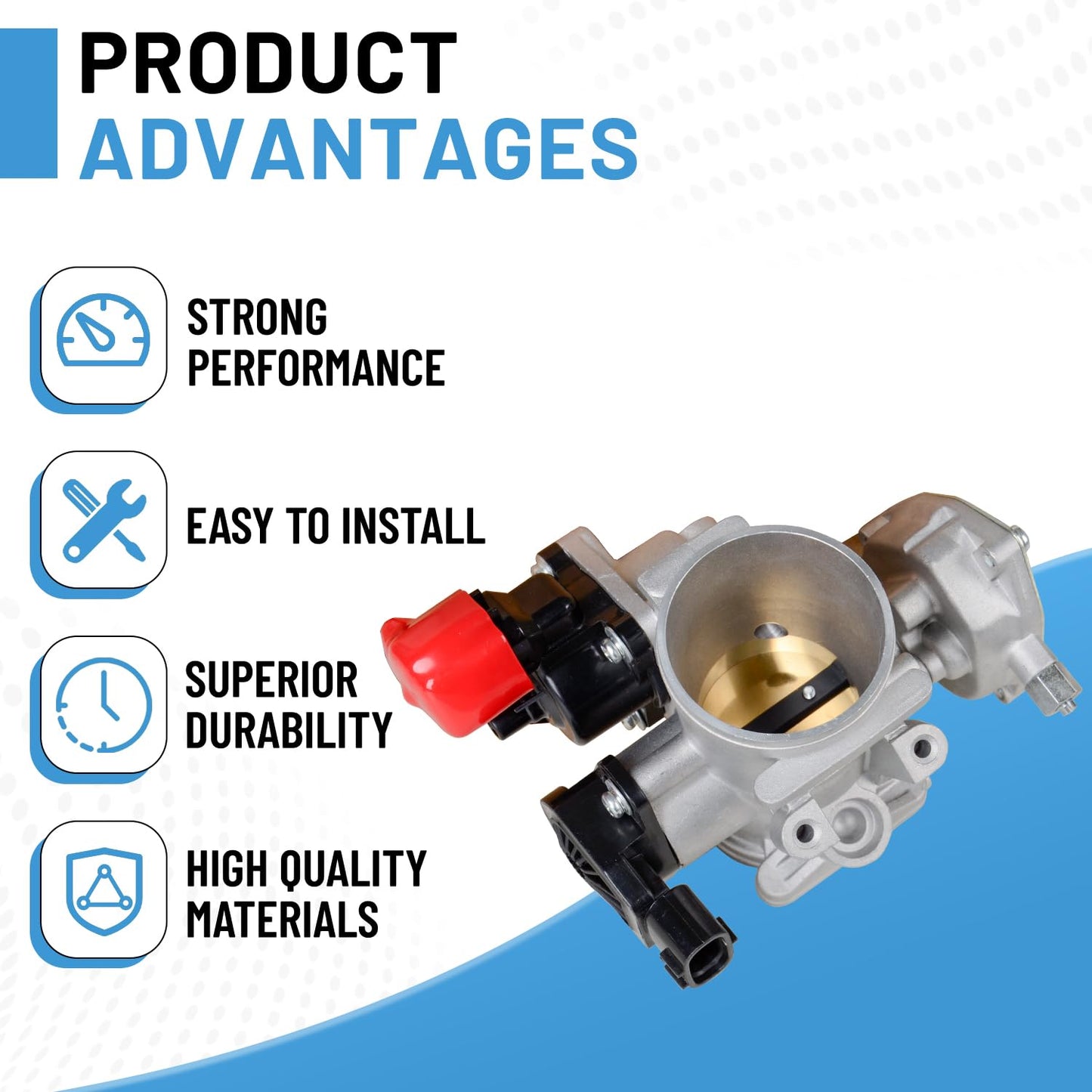 3131684 Upgraded Throttle Body Compatible With Polaris Sportsman 500 2006-2013 Ranger 500 2007-2013 Models Replaces 3131640 3131739 3131641 3131689