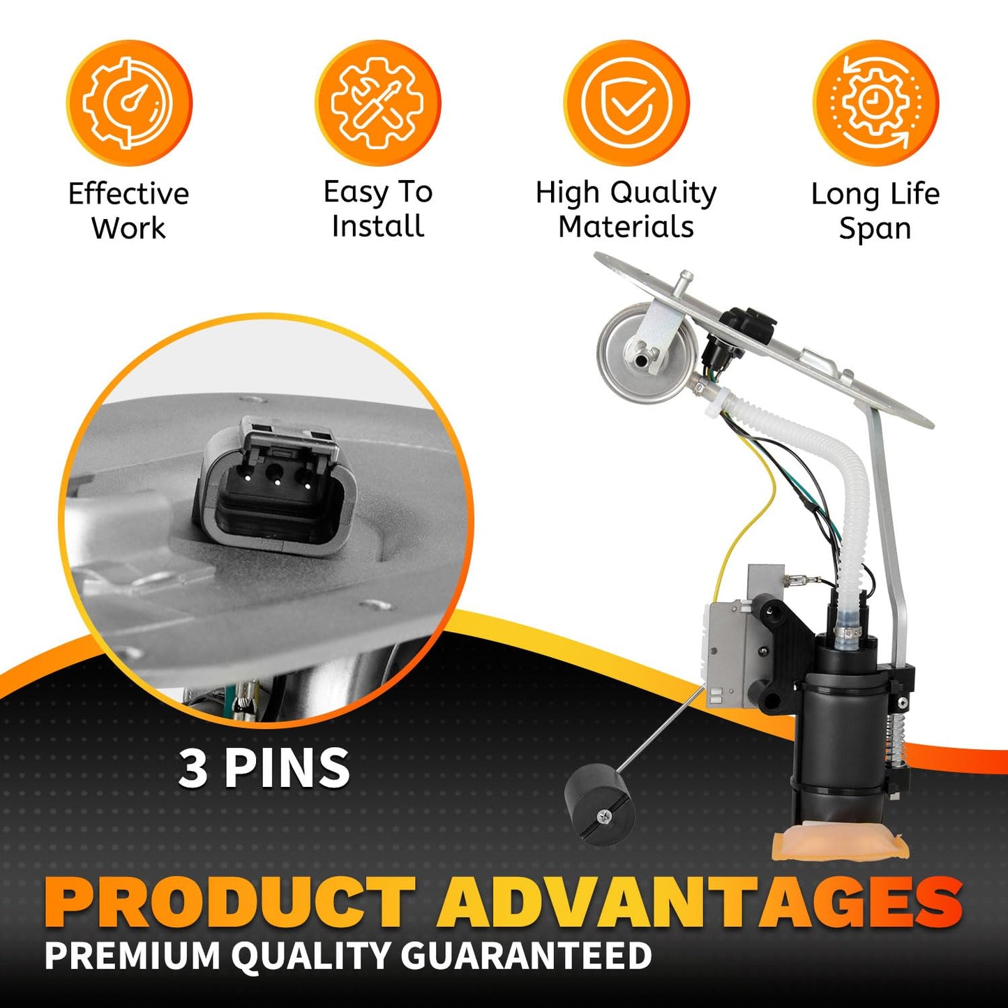 75127-00A Fuel Pump assembly Compatible with EFI Harley Davidson 00-01 Road king
