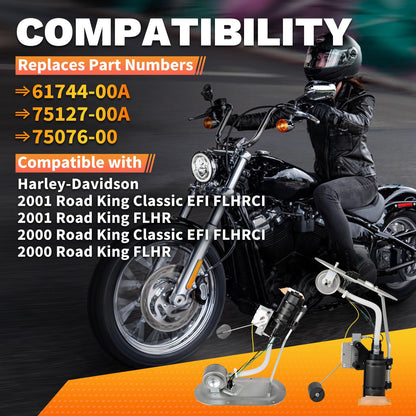 75127-00A Fuel Pump assembly Compatible with EFI Harley Davidson 00-01 Road king