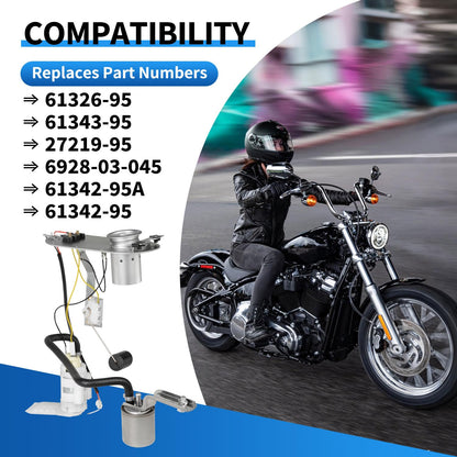 61342-95A Upgraded Fuel Pump Assembly Compatible With Harley Davidson Electra Glide Classic FLHTCI Ultra Classic FLHTCUI 1995-1999 Models Replaces 6134295A 61342-95 75076-96 61326-95