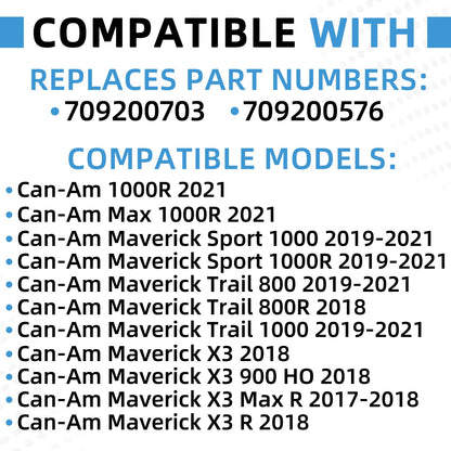 709200703 709200576 Upgraded Radiator Compatible with Can-Am Maverick X3 Max R Trail 800R Sport 1000 Turbo R