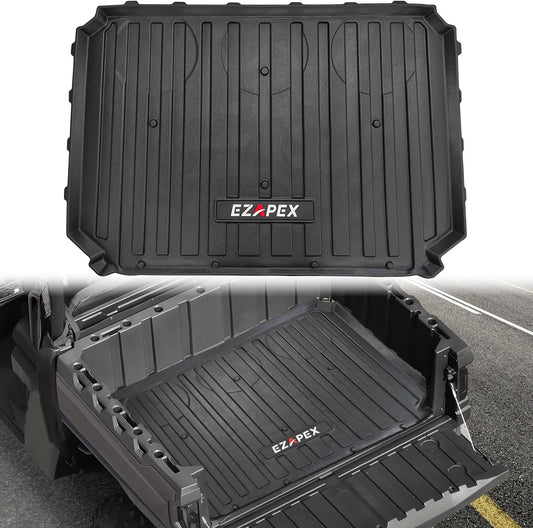 Bed Mat Liner Compatible with Polaris Ranger Crew SP 570 Ranger SP 570 2022 2023 2024 2025 TPE All Weather Protector Rear Cargo Box Liner Accessories