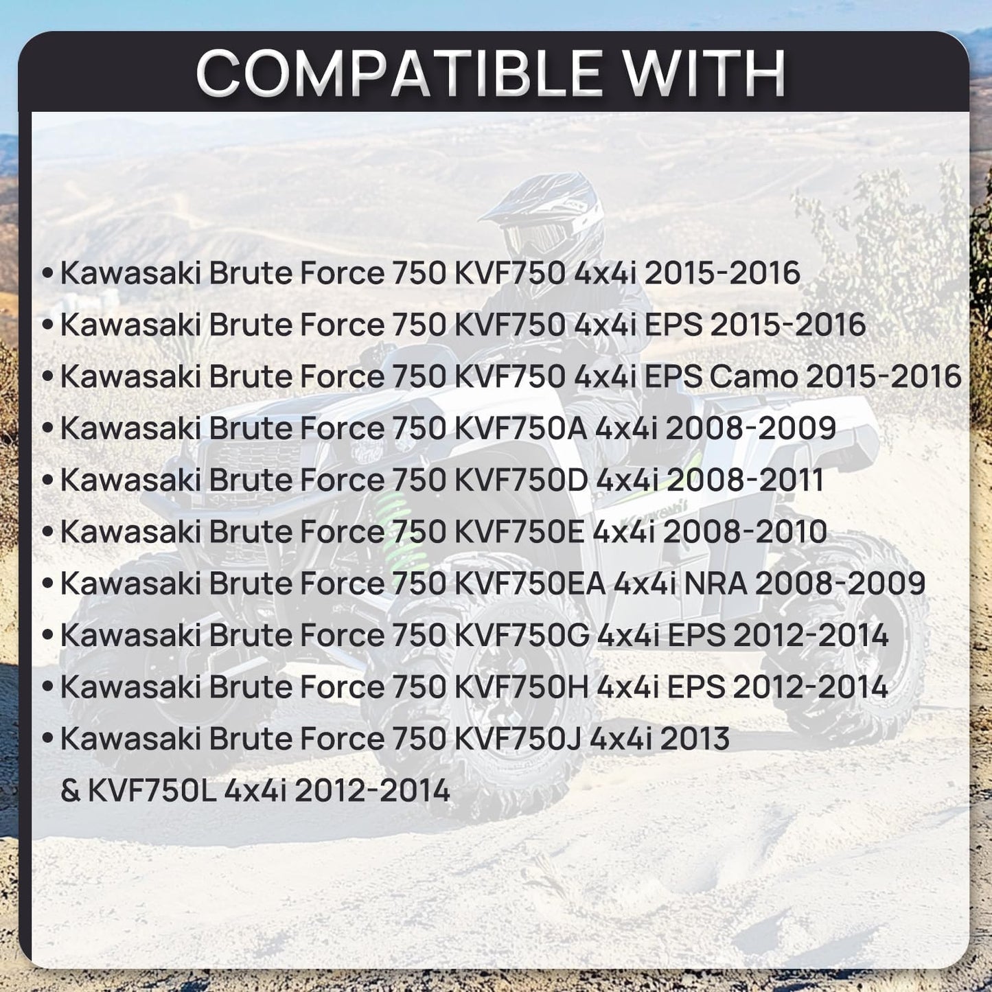 49040-0717 Upgraded Fuel Pump Module Assembly Compatible with 2008-2023 Kawasaki Brute Force 750 4x4i EPS KVF750 EFI Camo ATV Replace 49040-0033 VANBOL0036