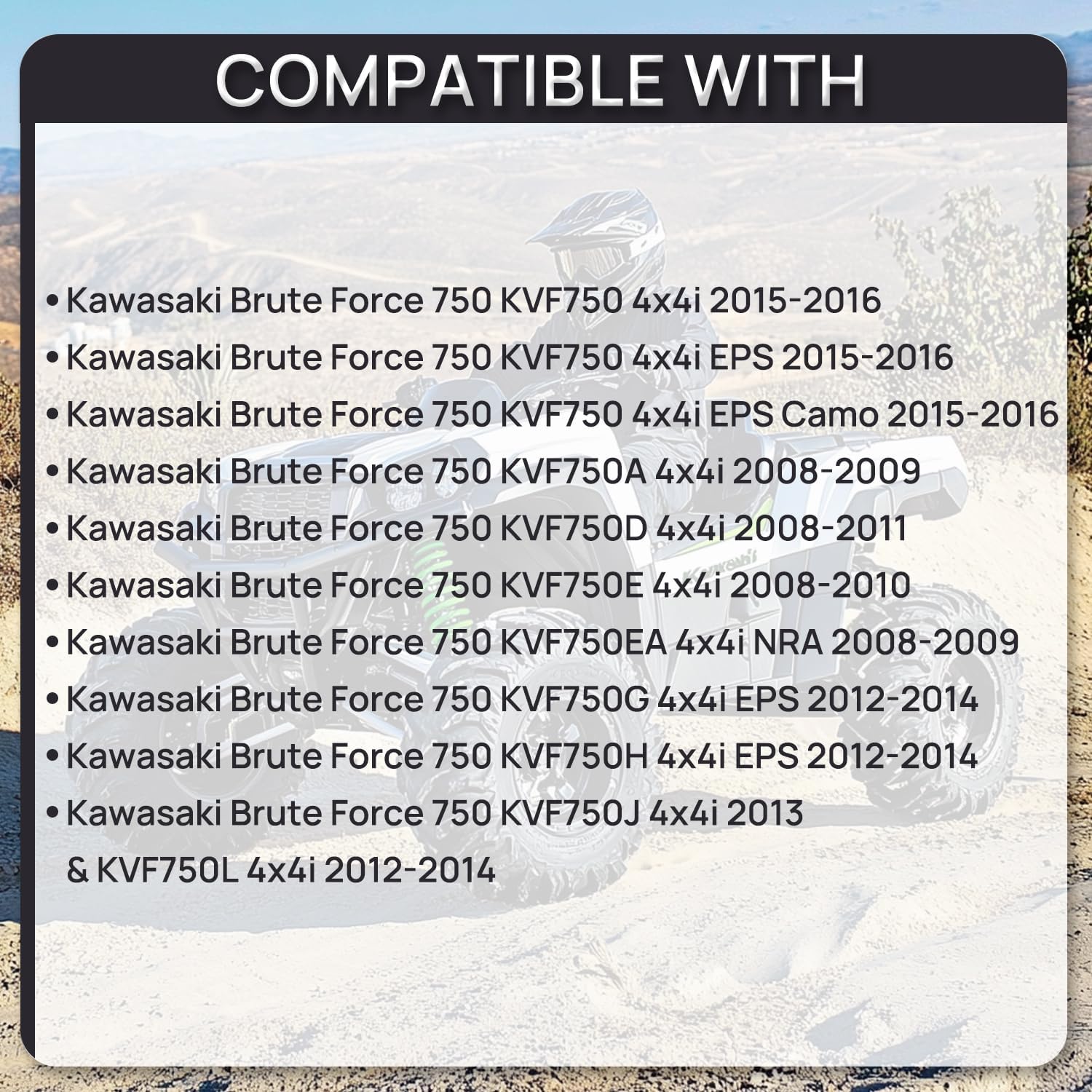 49040-0717 Upgraded Fuel Pump Module Assembly Compatible with 2008-2023 Kawasaki Brute Force 750 4x4i EPS KVF750 EFI Camo ATV Replace 49040-0033 VANBOL0036