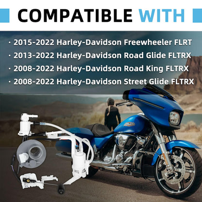 75069-08D 6290808 6135608 Fuel Pump Assembly Compatible with Harley-Davidson Road King FLTRX 2008-2022, Street Glide FLTRX 2008-2022, Road Glide FLTRX 2013-2022, Freewheeler FLRT 2015-2022